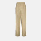 Pantaloni Pantaloni Dritti Prada Beige Femme