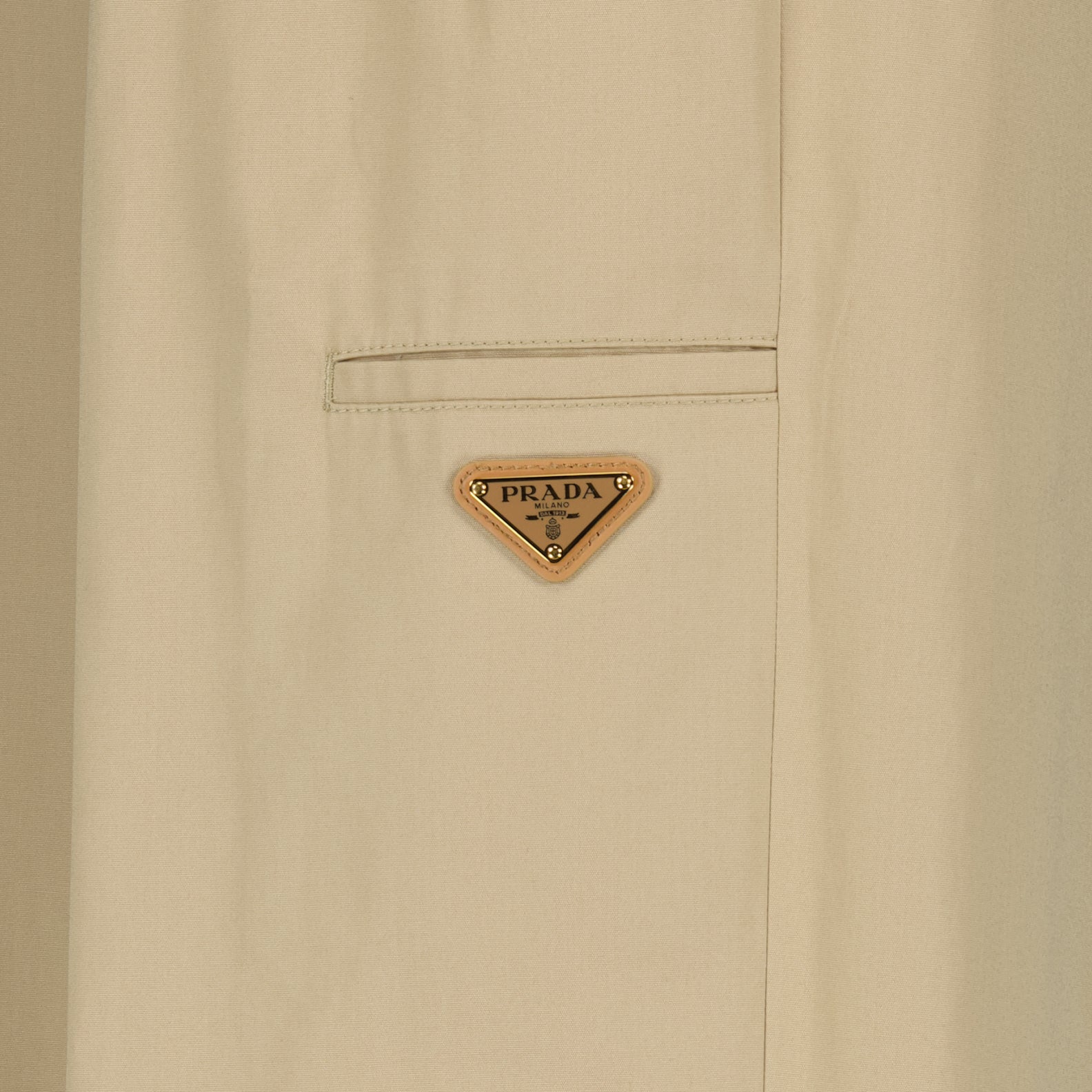 Pantaloni Pantaloni Dritti Prada Beige Femme