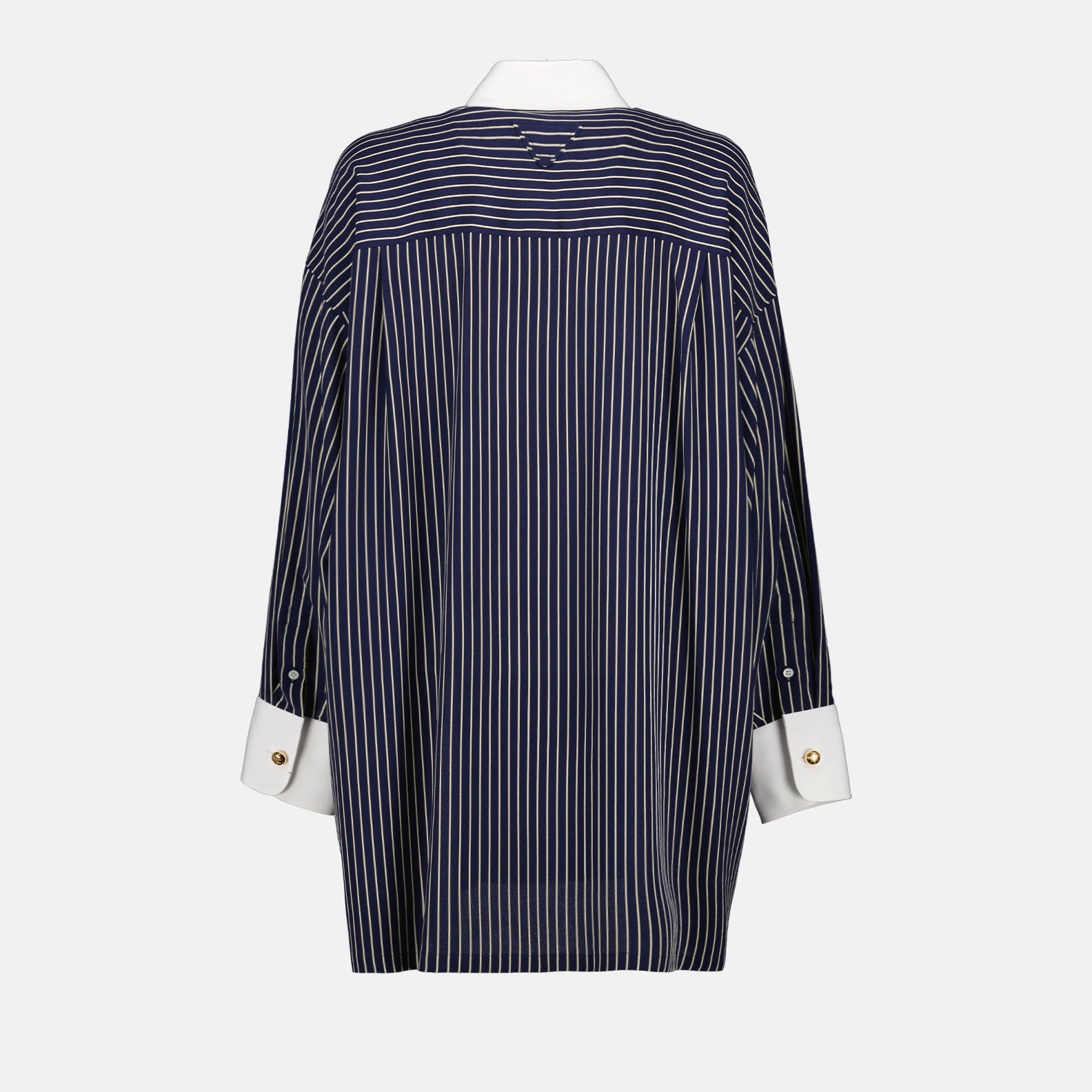 Shirts Oversized Striped Shirt Prada Dark blue Women