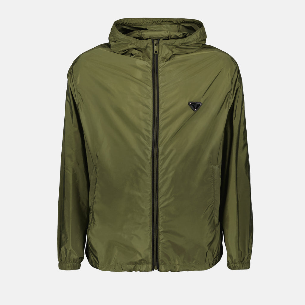 Chaquetas Coupe-vent en Re-Nylon Prada Verde Homme