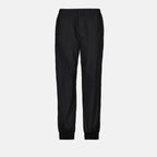 Pantalons Pantalon jogging en soie et nylon Prada Noir Homme