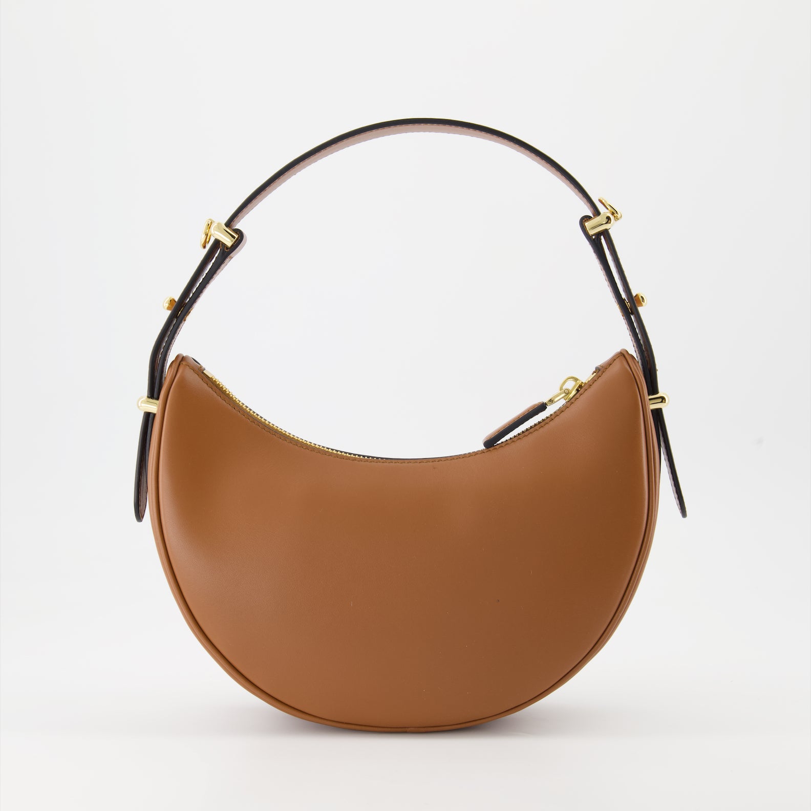 Arched leather bag