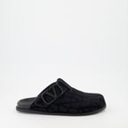 Offene schuhe VLogo Monogram Mules Valentino Garavani Schwarz Homme
