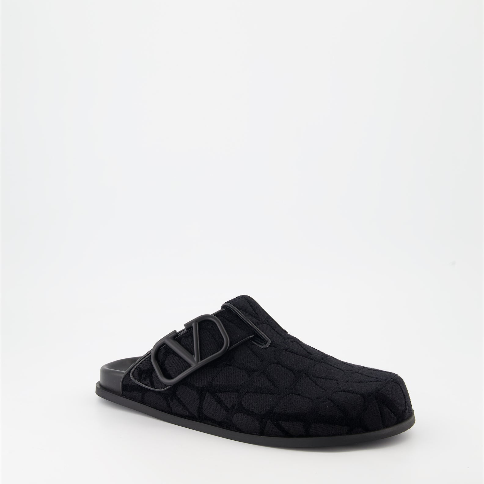 Offene schuhe VLogo Monogram Mules Valentino Garavani Schwarz Homme