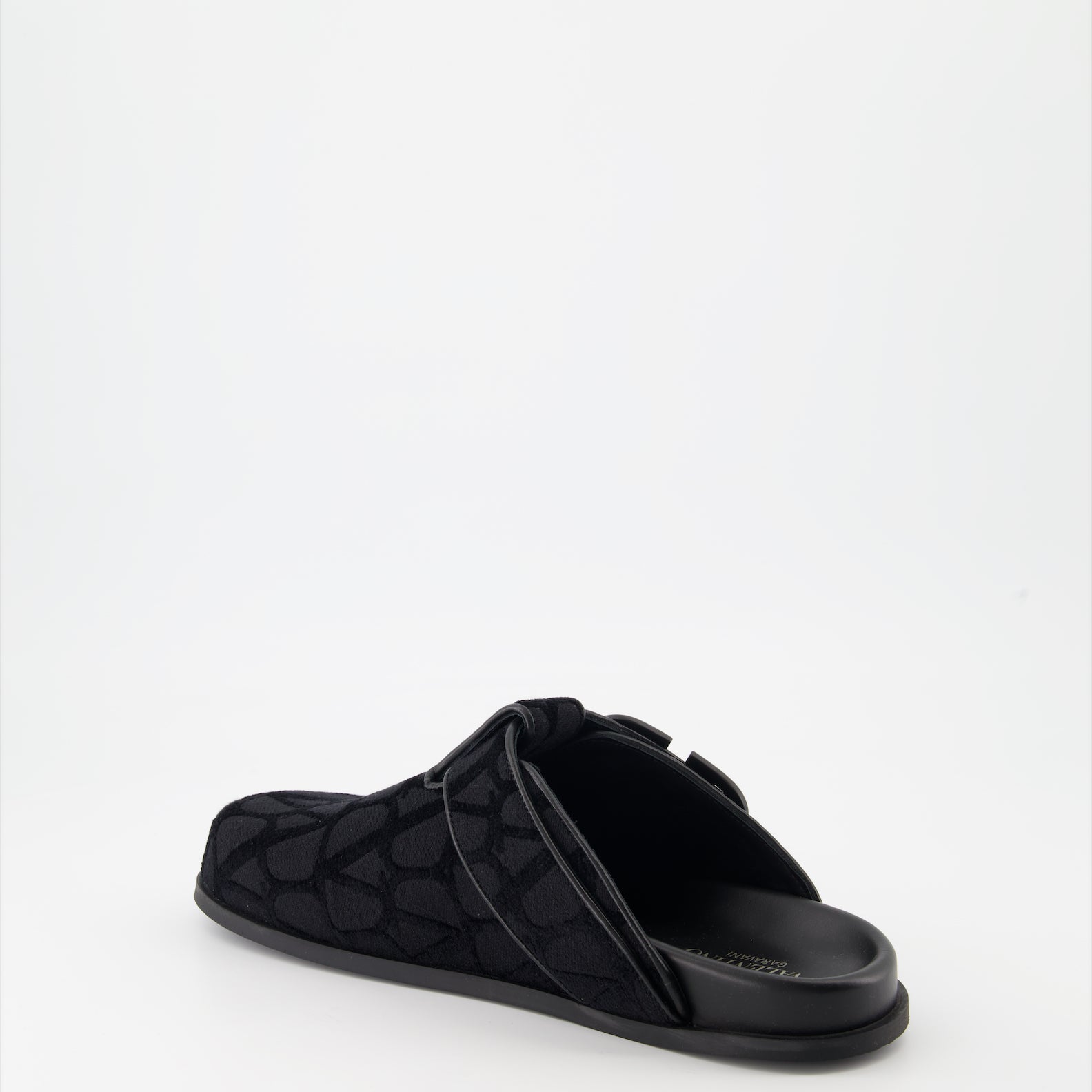 Offene schuhe VLogo Monogram Mules Valentino Garavani Schwarz Homme