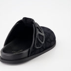 Offene schuhe VLogo Monogram Mules Valentino Garavani Schwarz Homme