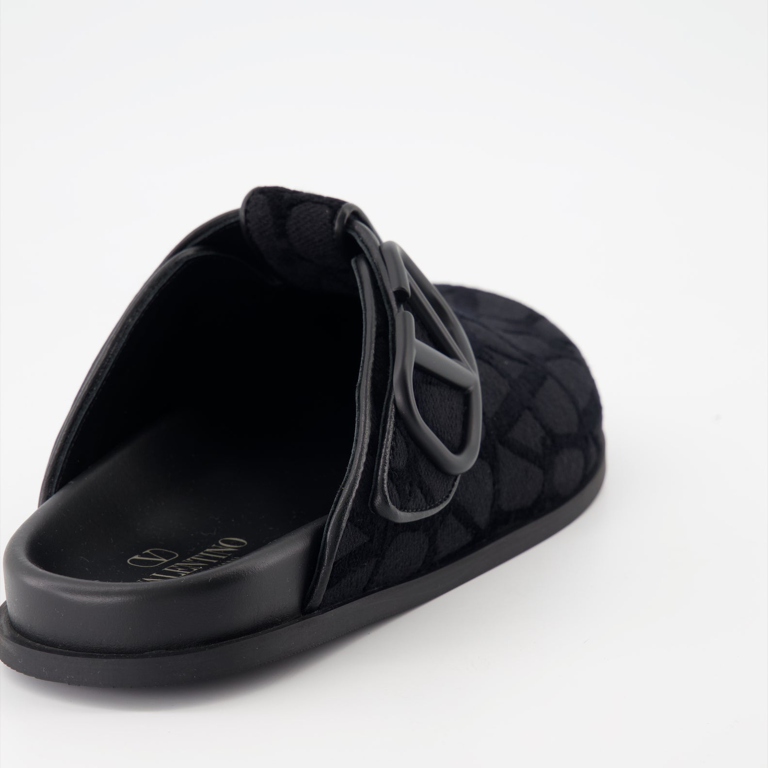 Offene schuhe VLogo Monogram Mules Valentino Garavani Schwarz Homme