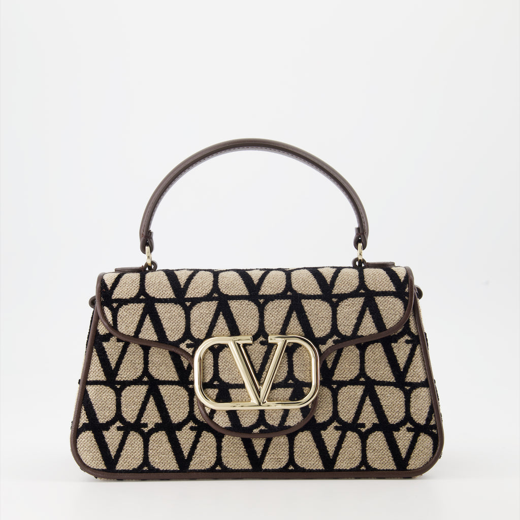 Borse a mano e a spalla Sac en toile iconographe Valentino Garavani Marrone Femme