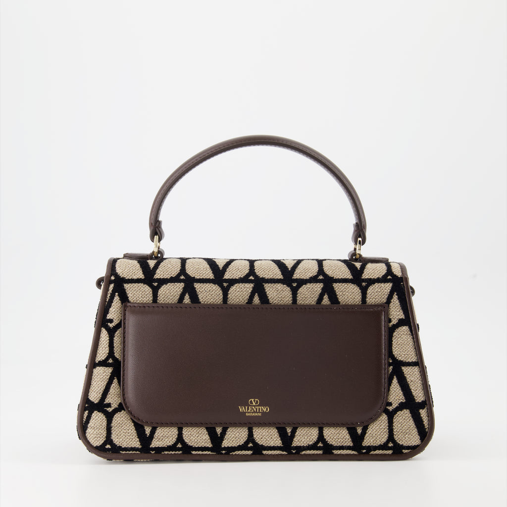 Borse a mano e a spalla Sac en toile iconographe Valentino Garavani Marrone Femme