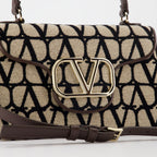 Borse a mano e a spalla Sac en toile iconographe Valentino Garavani Marrone Femme