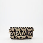 Borse a mano e a spalla Sac Locò en toile iconographe Valentino Garavani Marrone Femme