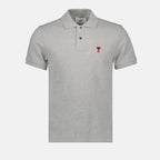 Polos Ami de Coeur Polo Ami PARIS Cinza Unissex
