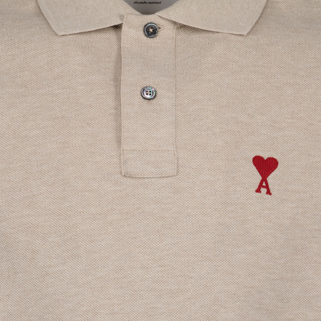 Polos Polo Ami de Coeur Ami PARIS Beige Unisexe