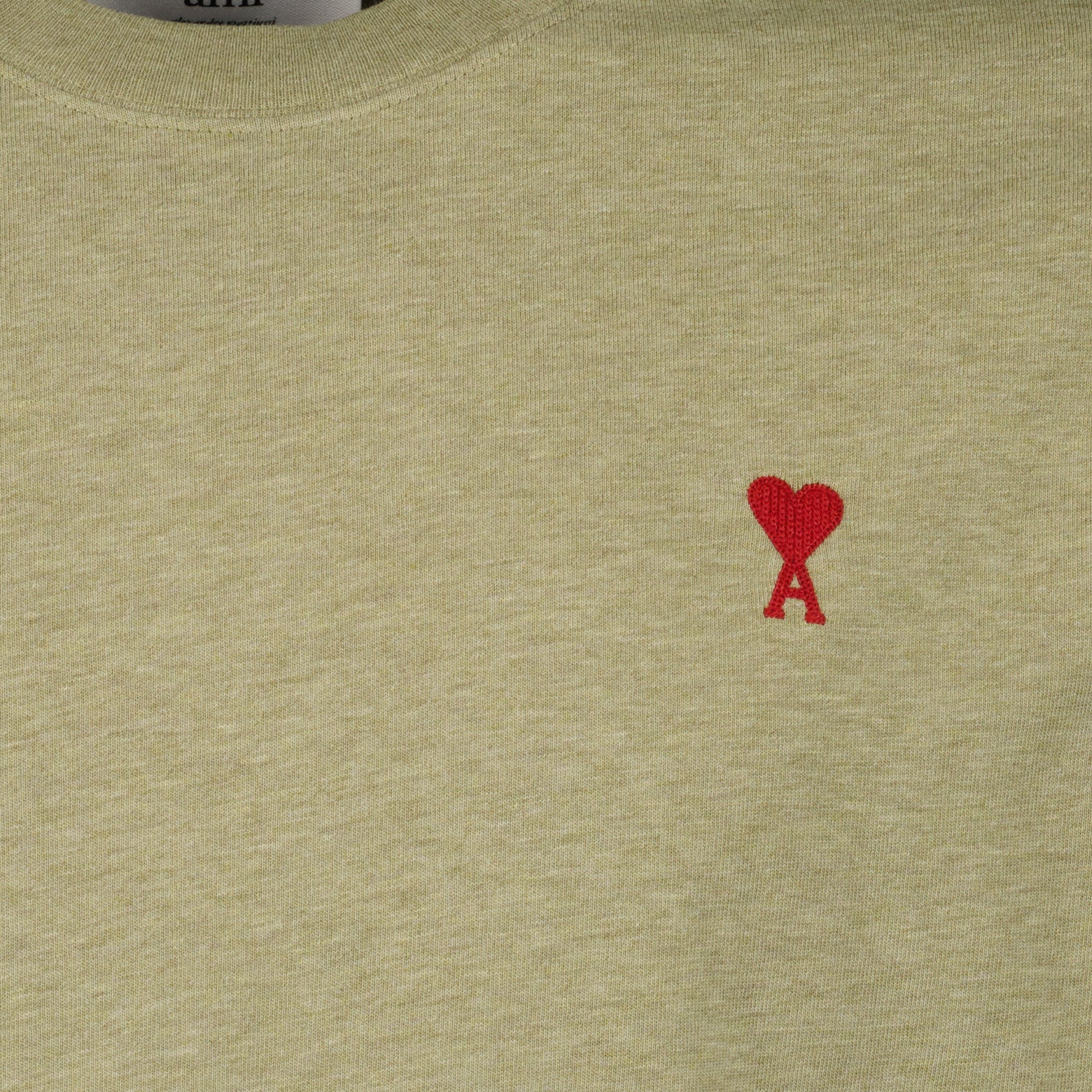 T-shirts T-shirt Ami de Coeur Ami PARIS Kaki Unisexe