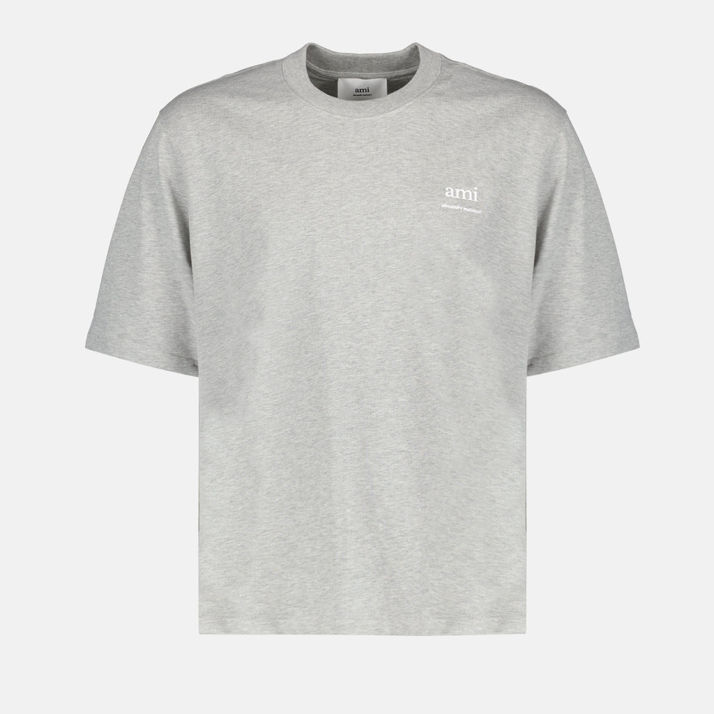 T-shirts T-shirt Ami brodé Ami PARIS Gris Unisexe