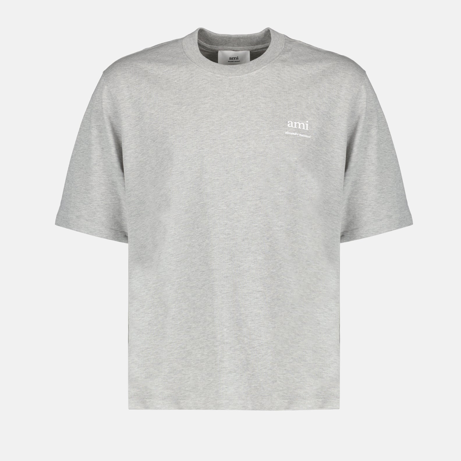 T-shirts T-shirt Ami brodé Ami PARIS Gris Unisexe