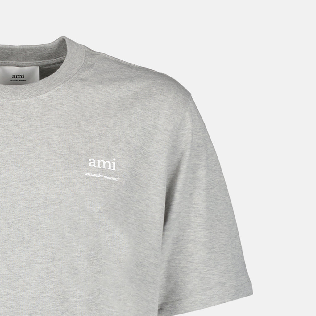 T-shirts T-shirt Ami brodé Ami PARIS Gris Unisexe