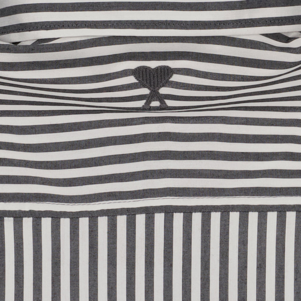 Chemises Chemise rayée Ami PARIS Noir Unisexe