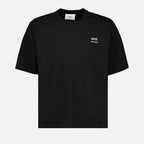 T-shirt T-shirt Ami brodé Ami PARIS Nero Unisex