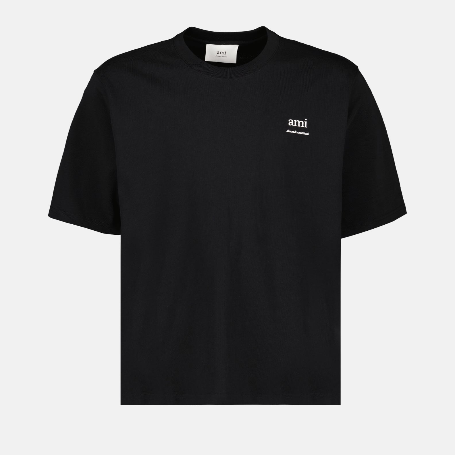 T-shirts T-shirt Ami brodé Ami PARIS Noir Unisexe