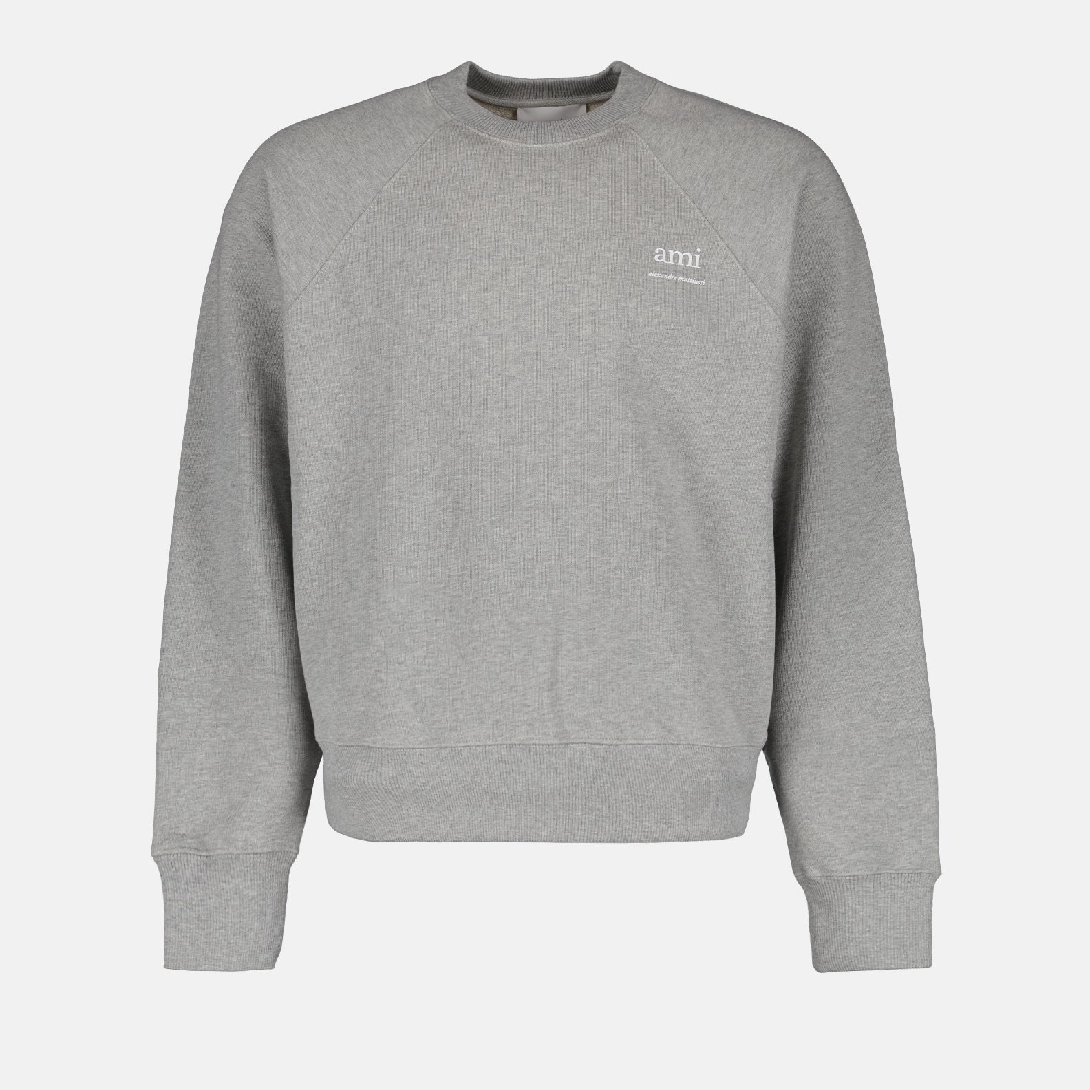 Sweatshirts Sweatshirt Ami brodé Ami PARIS Gris Unisexe
