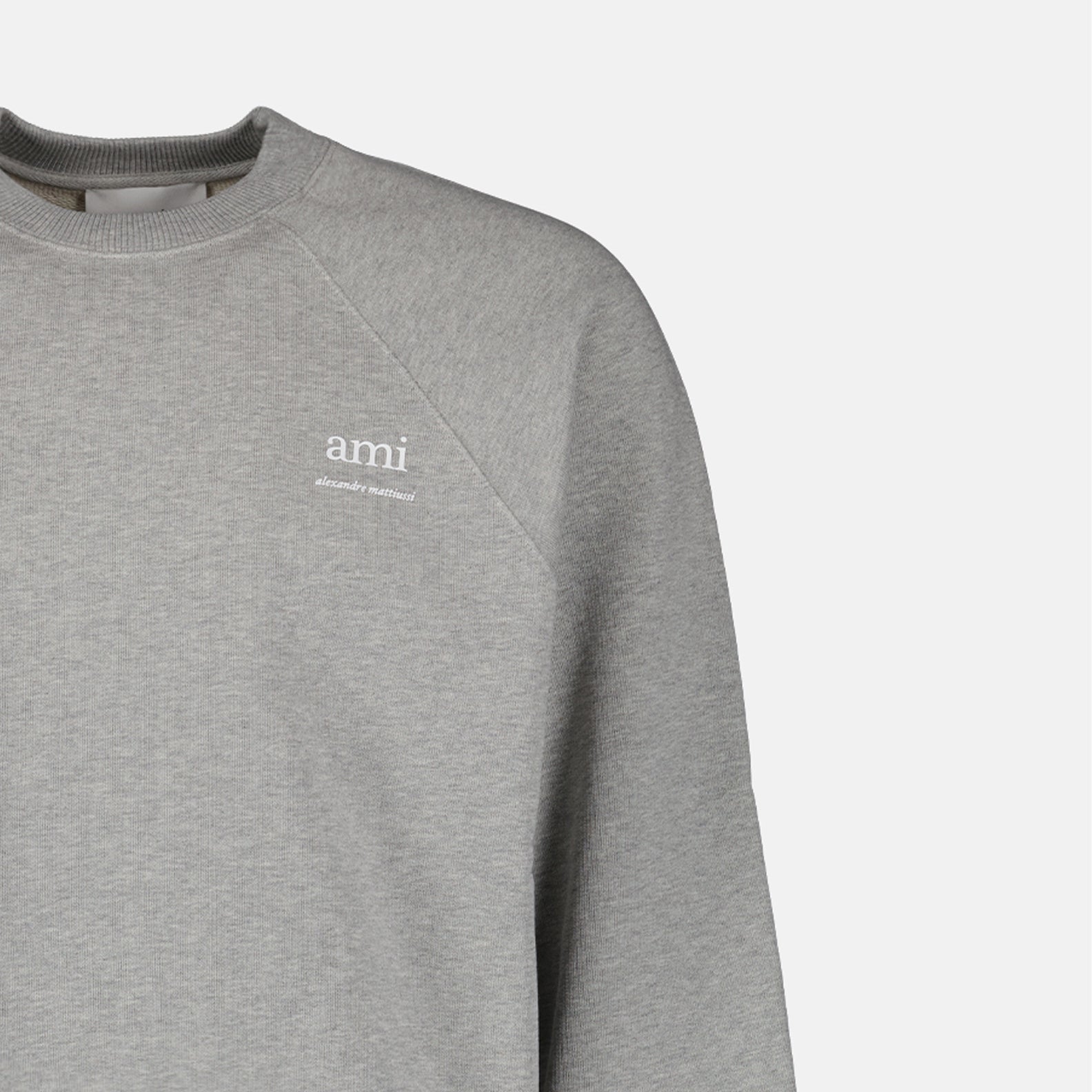Sweatshirts Sweatshirt Ami brodé Ami PARIS Gris Unisexe