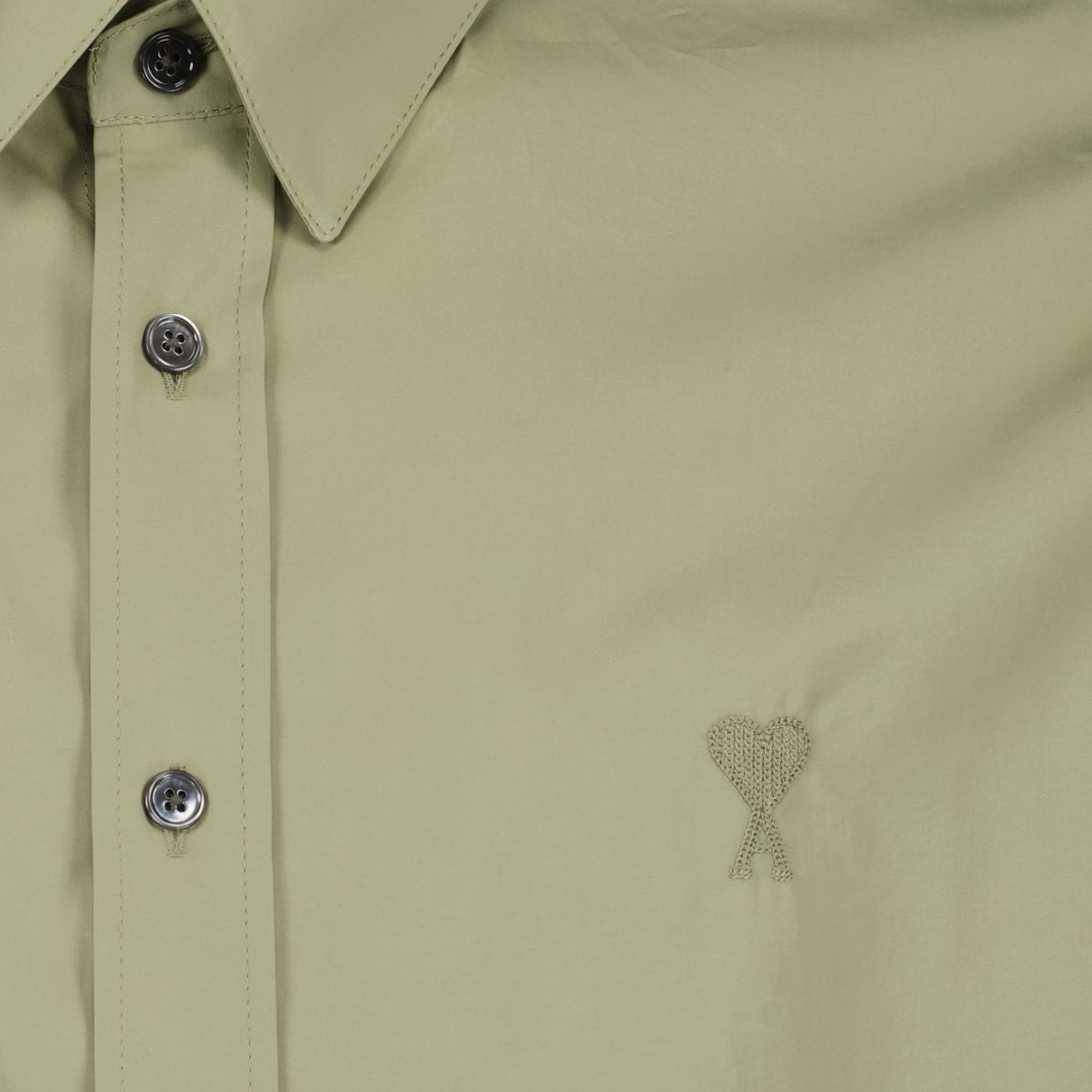 Shirts Heart Friend Shirt Ami PARIS Green Unisex