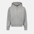 Sweatshirts Sweat à capuche à logo Ami PARIS Gris Unisexe
