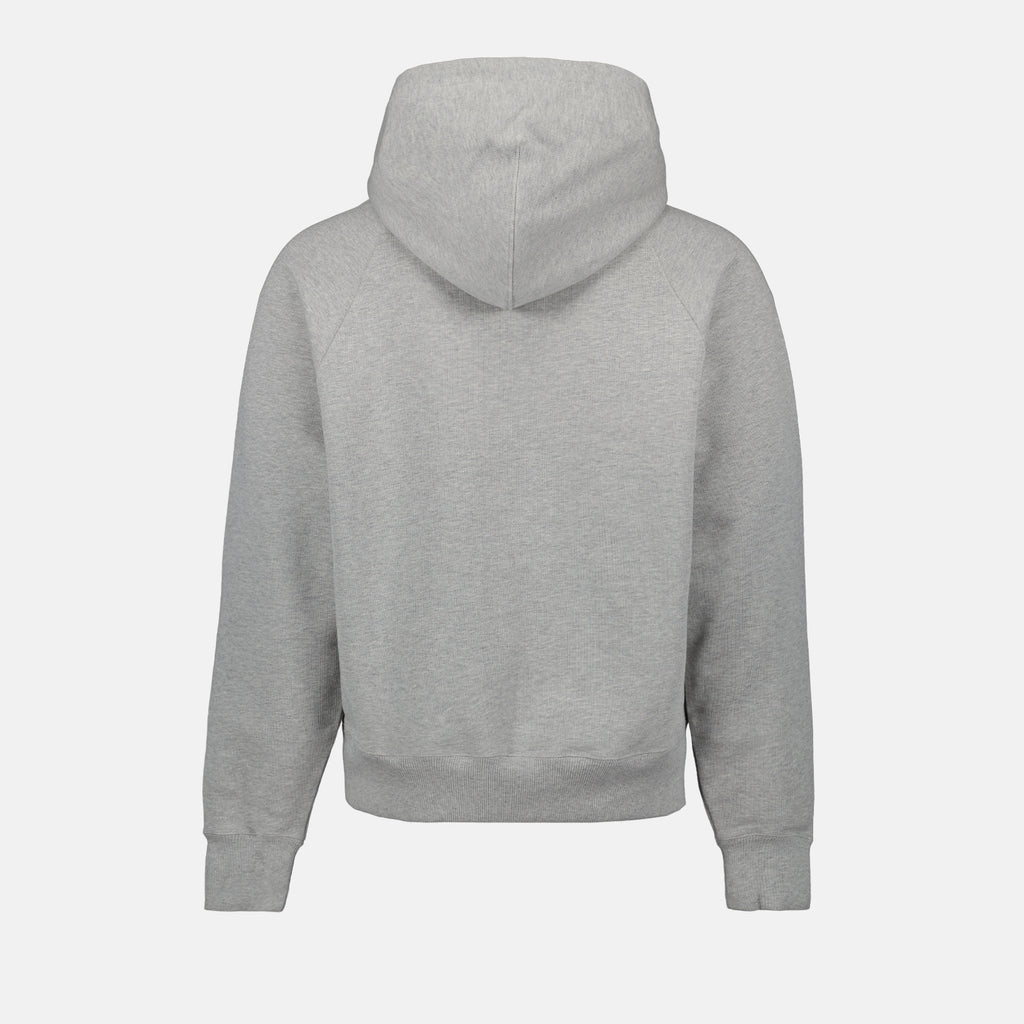 Sweatshirts Sweat à capuche à logo Ami PARIS Gris Unisexe