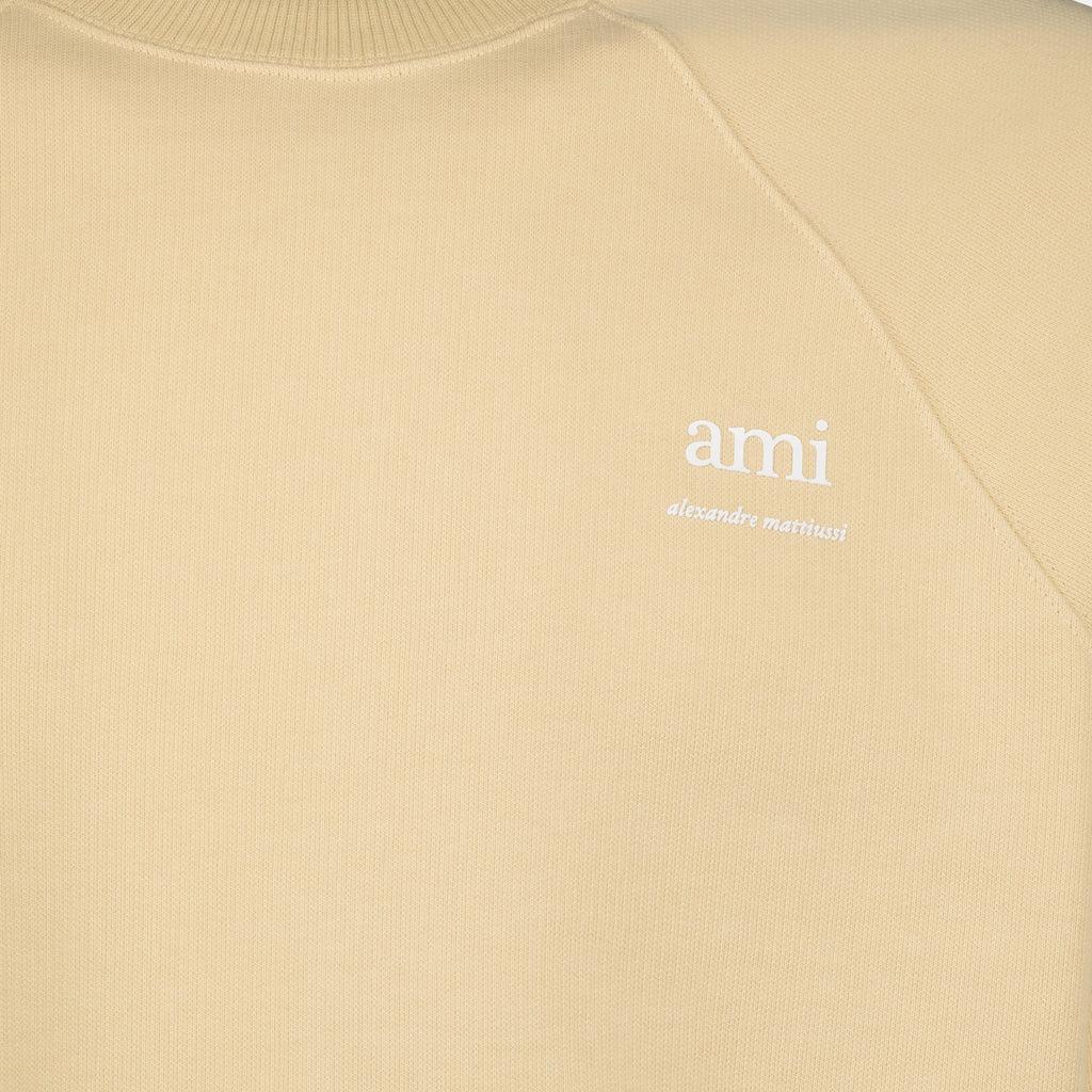 Sweatshirts Sweatshirt Ami brodé Ami PARIS Beige Unisexe