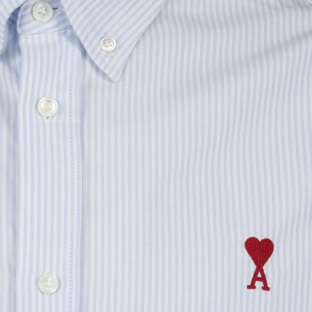 Hemden Chemise Ami de Coeur rayée Ami PARIS Blau Unisex