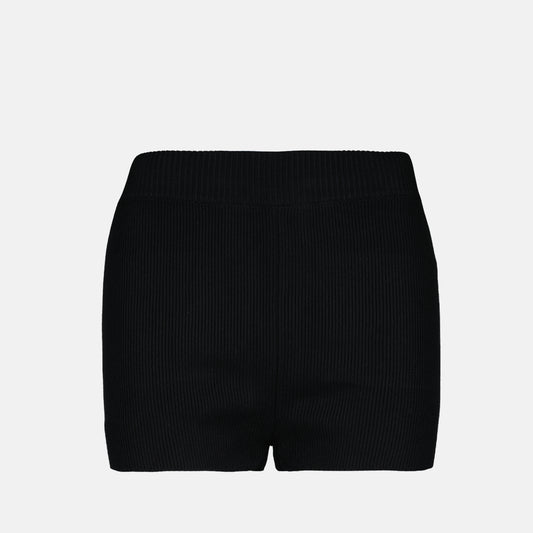Ribbed mini shorts
