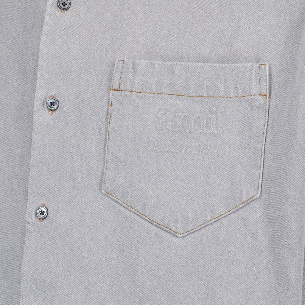 Chemises Chemise en jean Ami PARIS Gris Homme