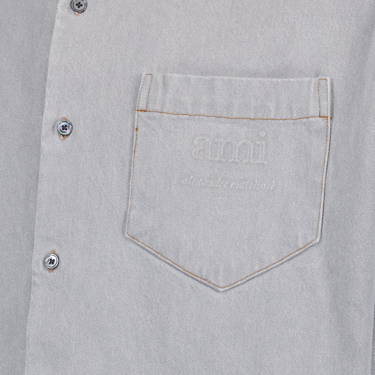 Chemises Chemise en jean Ami PARIS Gris Homme