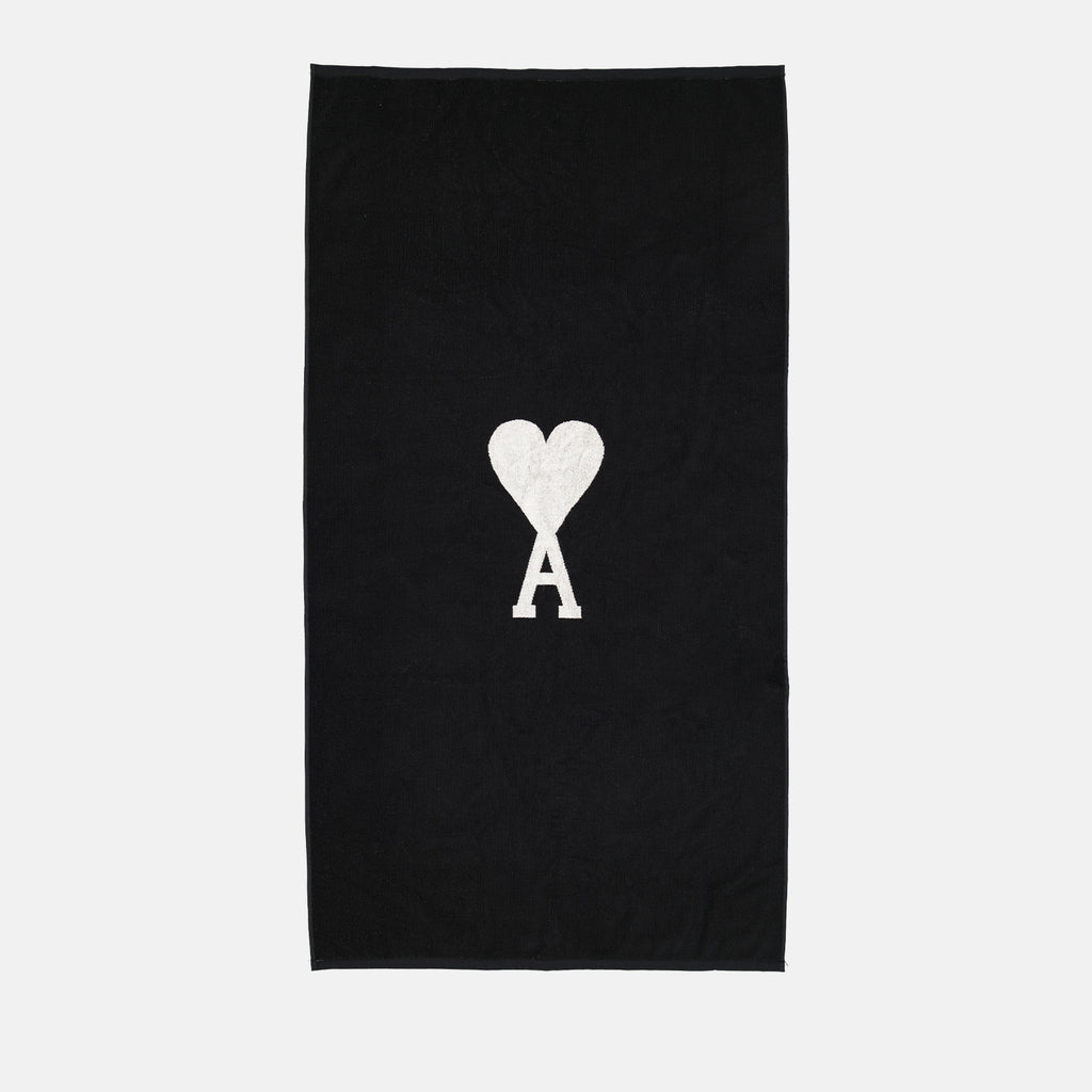 Lifestyle Ami de Coeur beach towel Ami PARIS Black Unisex