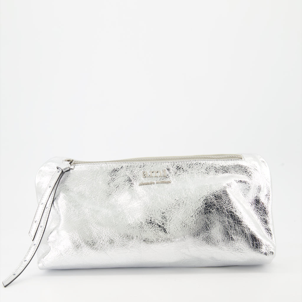 Borse tote Sac Grocery Bag Ami PARIS Argento Unisex