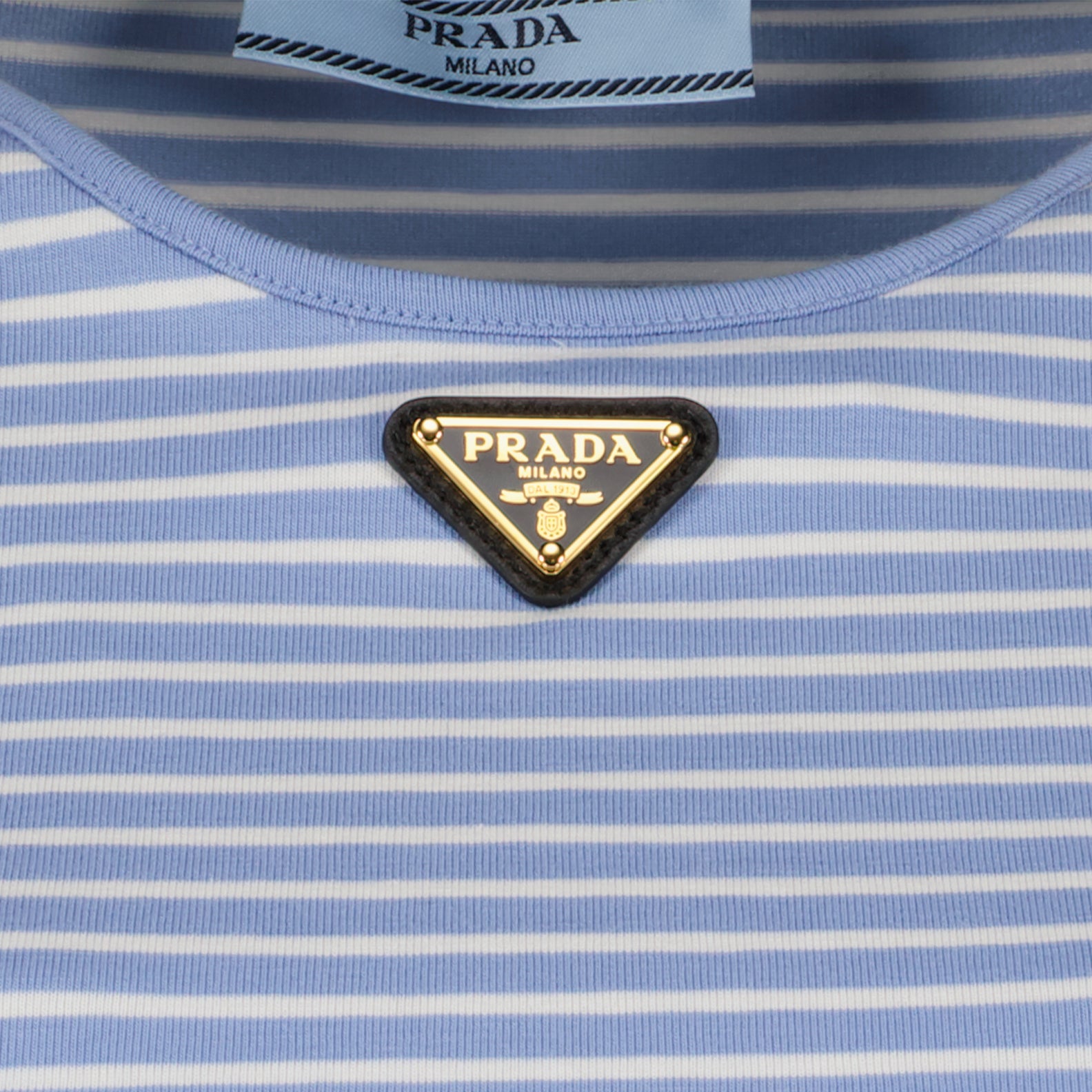 T-shirts Striped t-shirt Prada Blue Women