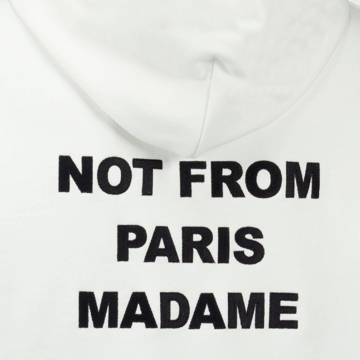 Sweatshirts Felpa con Slogan Bianca Drole De Monsieur Blanc Homme