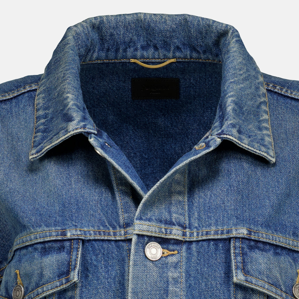 Vestes Blaue Jeansjacke Saint Laurent Bleu Femme