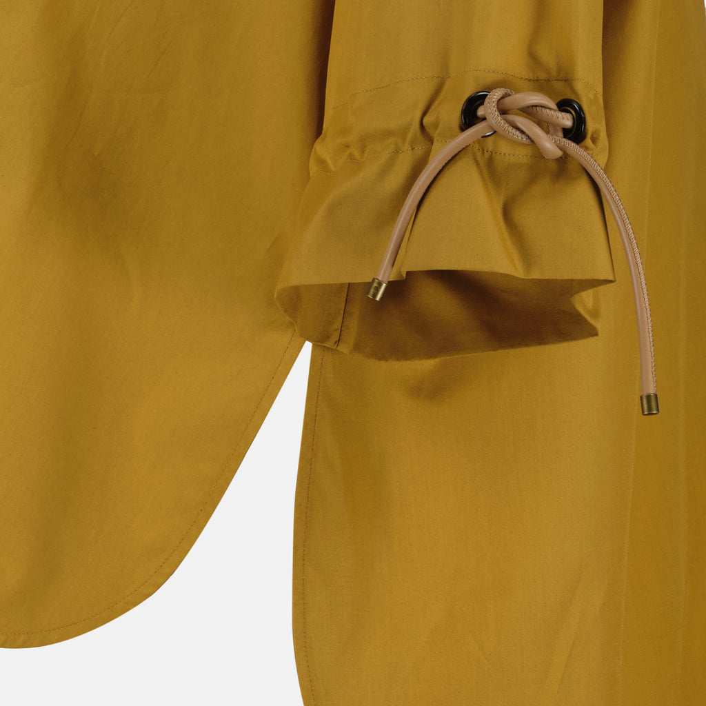 Max Mara 여성용 갈색 코튼포플린 블라우스 이미지 - 2026 봄-여름 시즌 - 상세보기 2