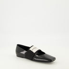 Immagine delle Ballerine Sliced Square di Givenchy per Donna - Collezione Autunno-Inverno 2025 - Vista tre quarti frontale destra