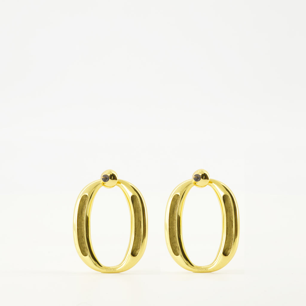 Immagine degli orecchini ovali del marchio Patou per Donna - Stagione Autunno-Inverno 2025 - Vista Posteriore