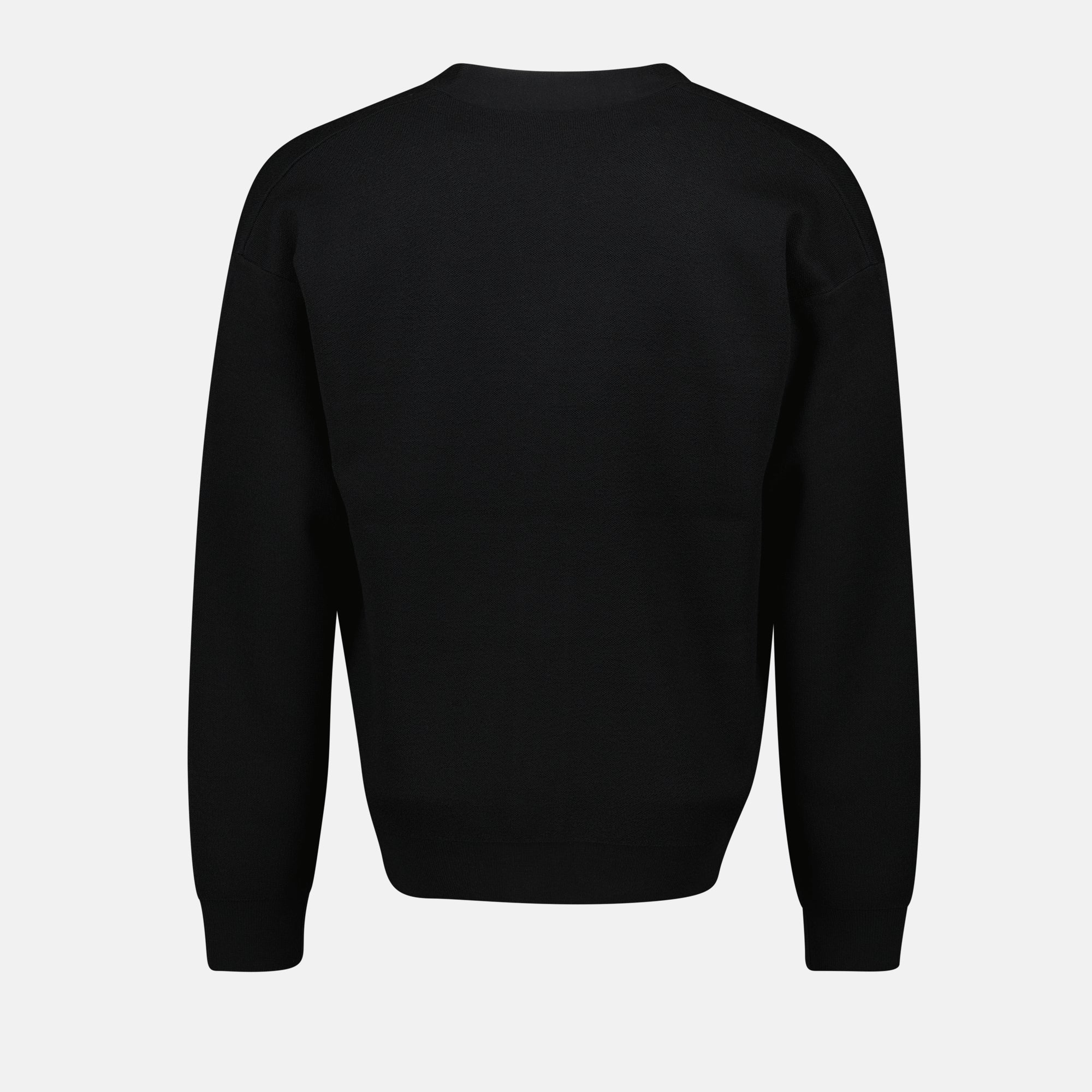 Maglieria Cardigan Divertente Drole De Monsieur Nero Homme
