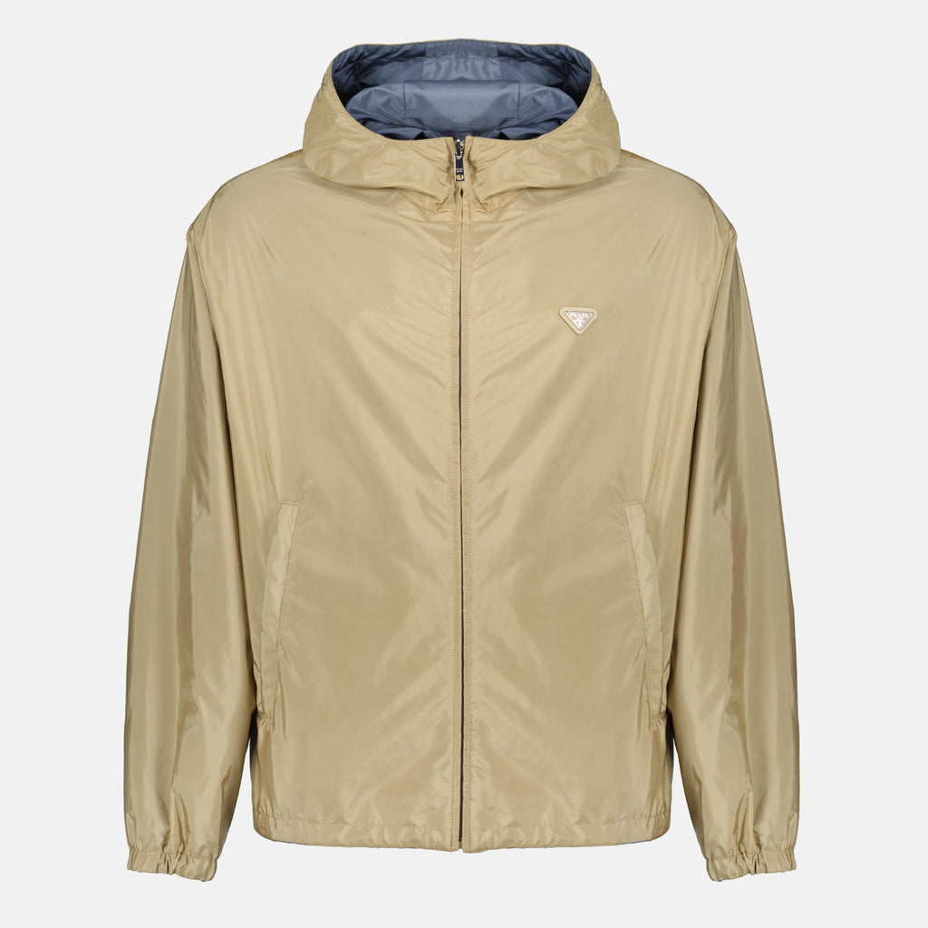 Vestes Giacca Reversibile in Re-Nylon Marrone Prada Beige Homme