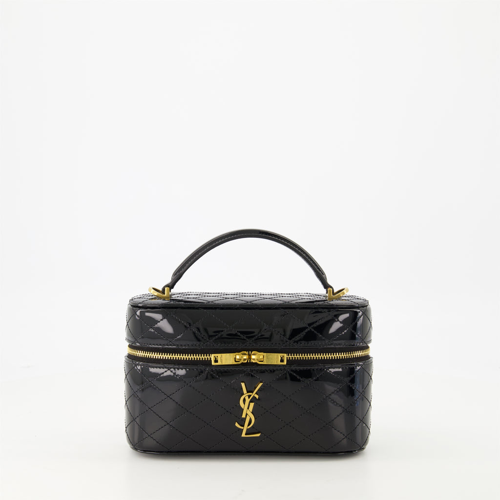 핸드백 및 숄더백 Sac Gaby Vanity en cuir verni Saint Laurent 검은색 Femme