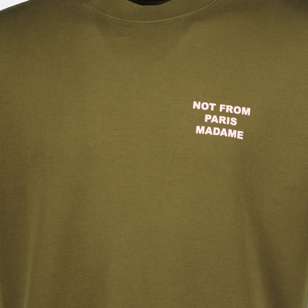 Bild des Drole De Monsieur Marke Khaki Slogan T-Shirts für Männer - Herbst-Winter 2025 - Detaillierte Ansicht_1