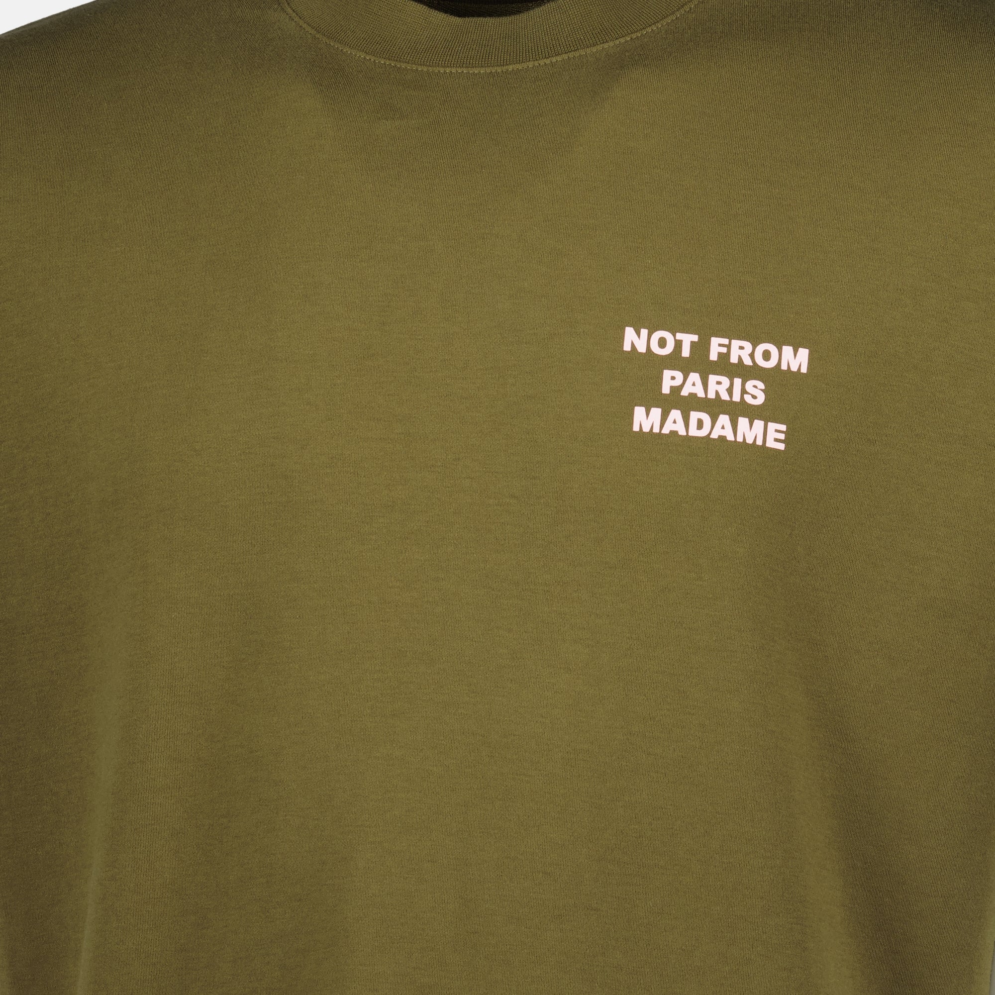 Bild des Drole De Monsieur Marke Khaki Slogan T-Shirts für Männer - Herbst-Winter 2025 - Detaillierte Ansicht_1