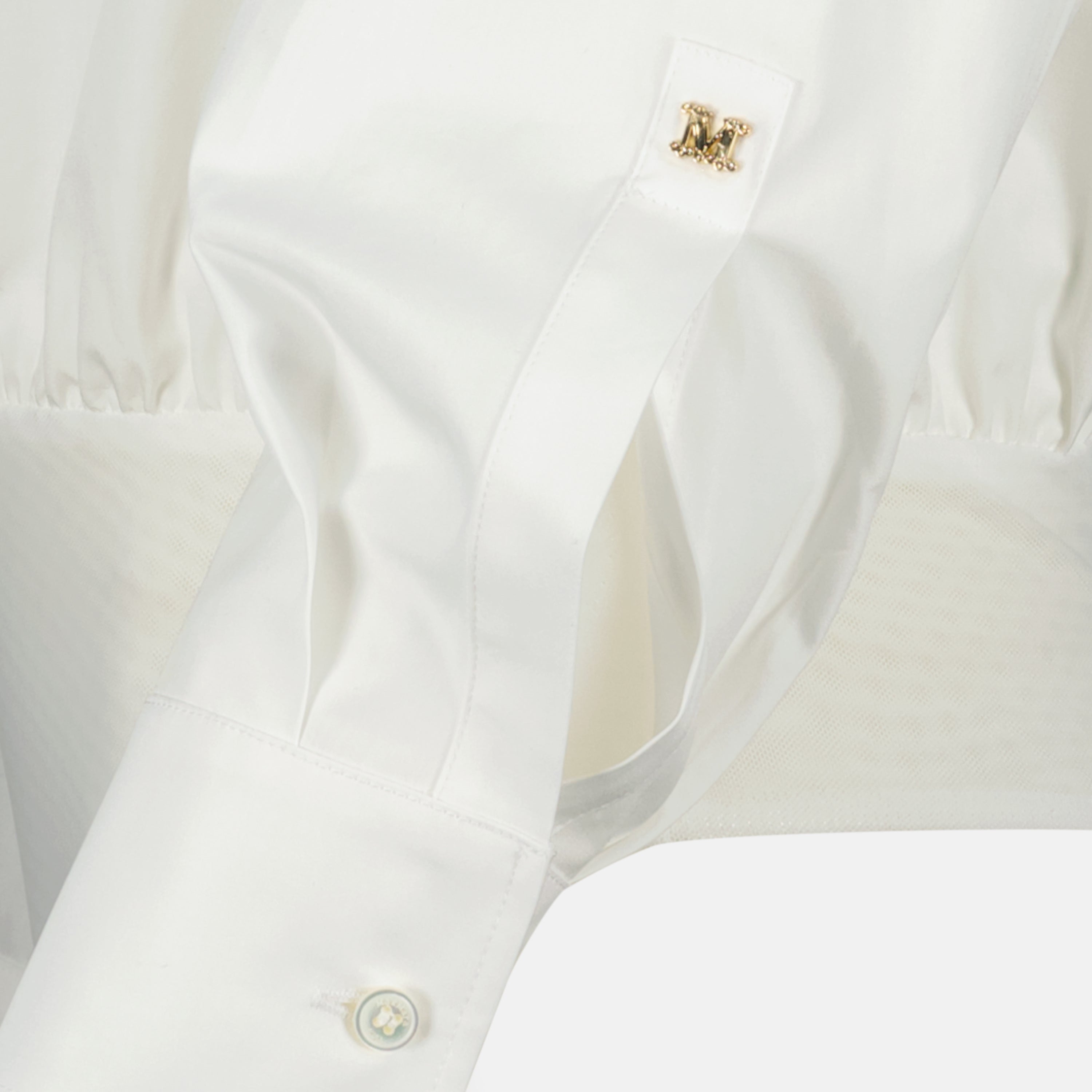 Image de l'article Chemise body en coton blanc de la marque Max Mara pour Femme - Saison Printemps-Été 2026 - Vue détaillée_2