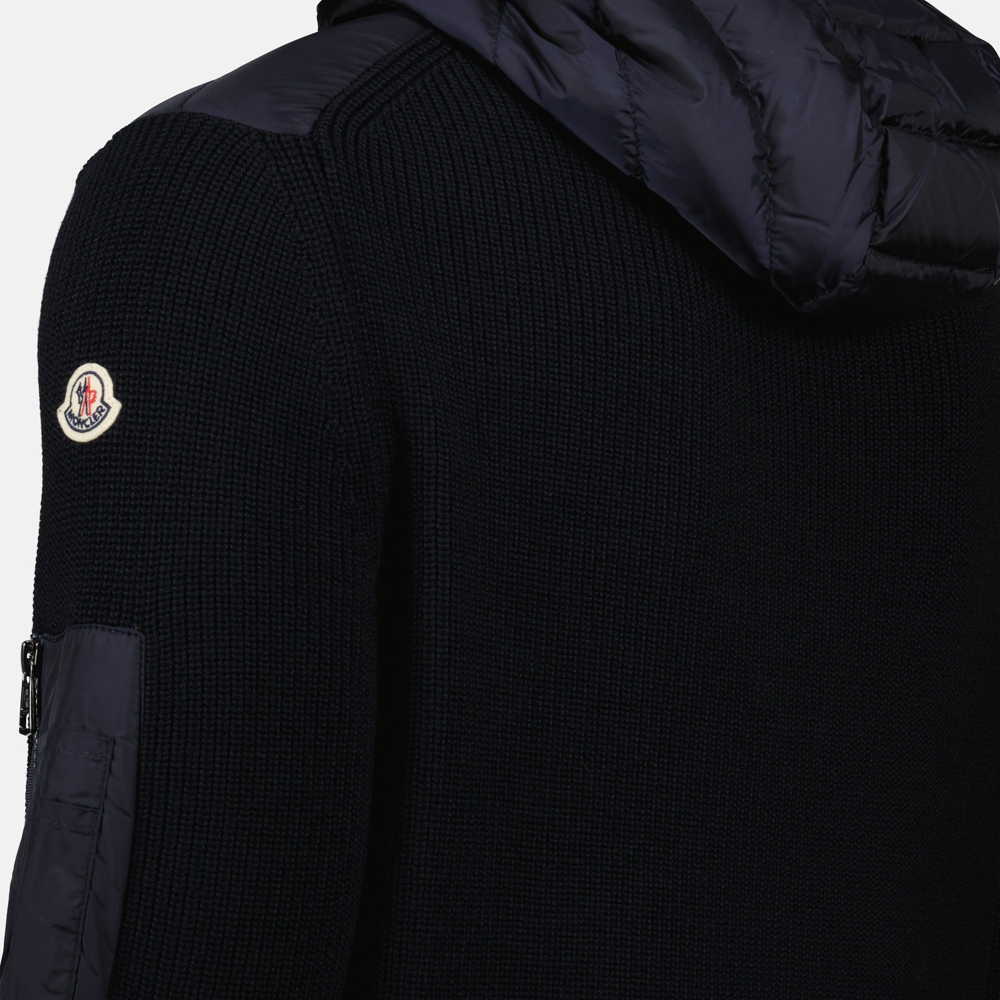 Image of the Moncler Men's Zip Cardigan - Fall-Winter 2025 - Detailed View 2