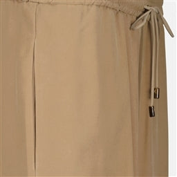 Bild der braunen, fließenden Hose der Marke Max Mara für Frauen - Frühjahr-Sommer 2026 - Detaillierte Ansicht_1